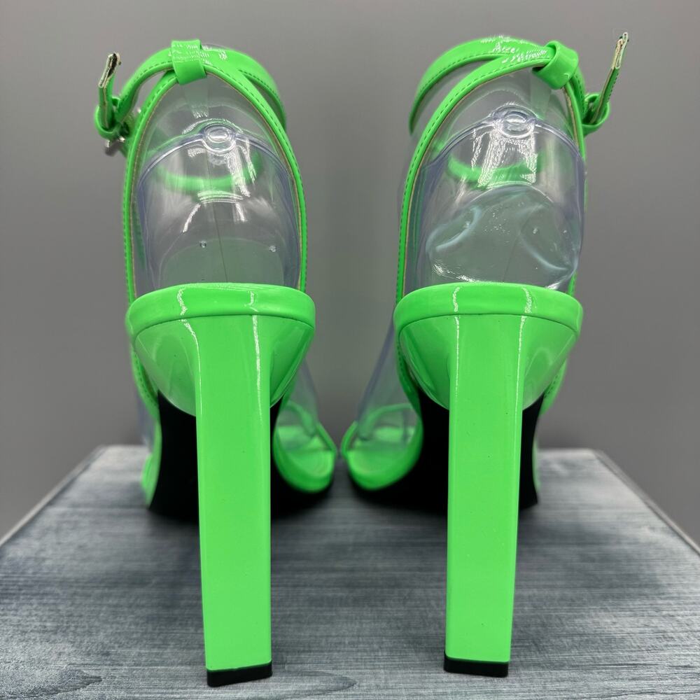 NEW Marc Fisher LTD Women’s Arthur Ankle Strap High Heel Sandals Green Size 6.5M - Picture 4 of 10